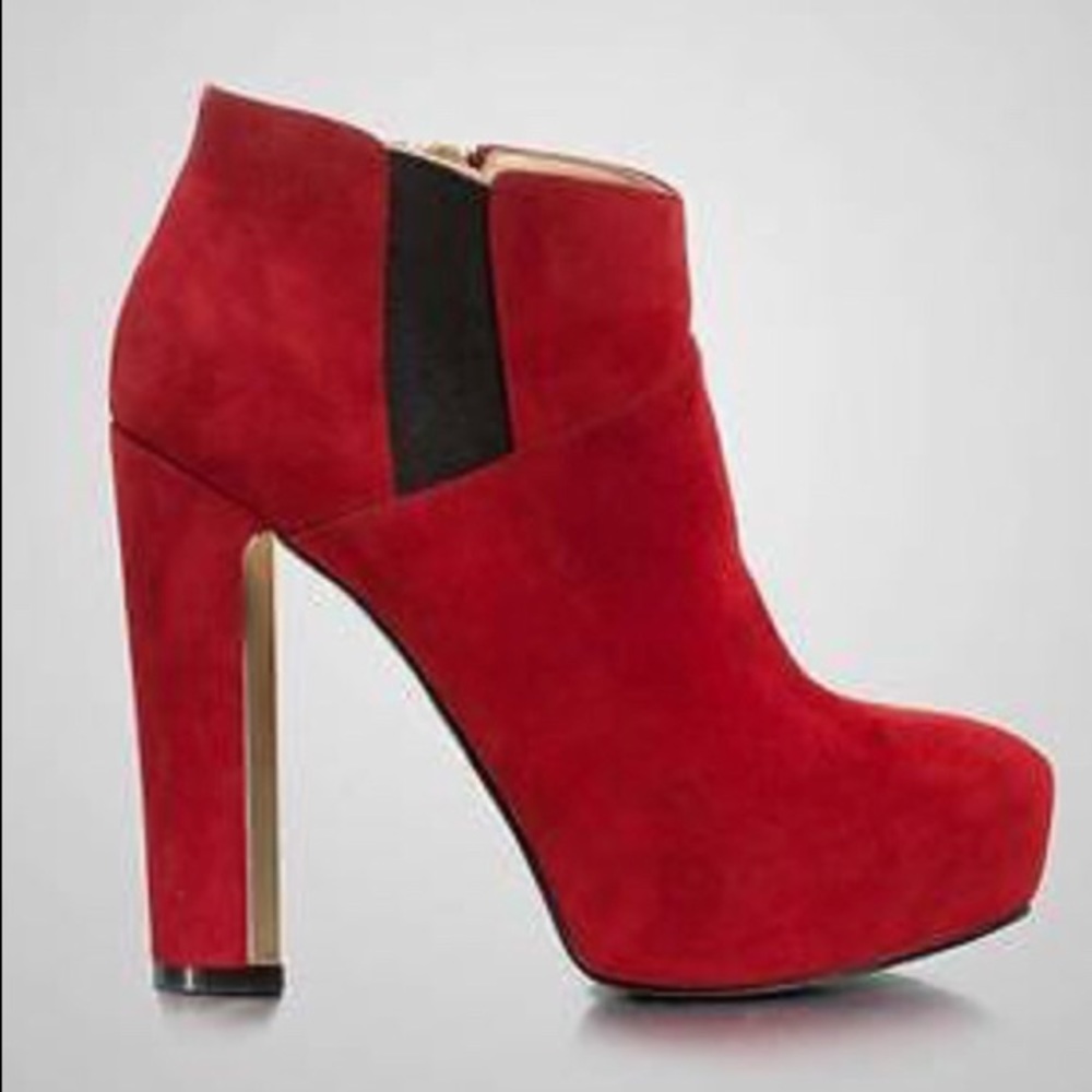 GUESS by Marciano red suede booties